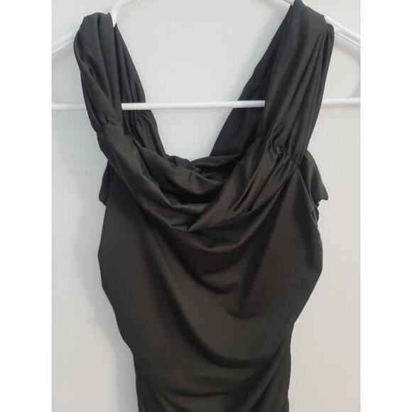 Women's Ruched Off-Shoulder Short-Sleeve Bodycon Cocktail Party Dress Size S - Picture 2 of 4